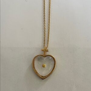 Gold Heart Pendant Necklace